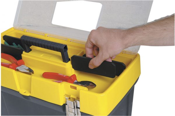 Stanley 93-285 19”/48cm ΕΡΓΑΛΕΙΟΘΗΚΗ ΜΕ ΔΙΑΦΑΝΕΣ ΚΑΠΑΚΙ ΚΑΙ ΤΑΜΠΑΚΙΕΡΑ - Image 5
